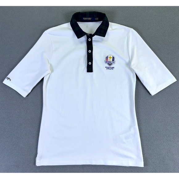 Ralph Lauren Polo Golf Shirt Small Whistling Straight Ryder Cup Crest Tartan - Picture 4 of 9